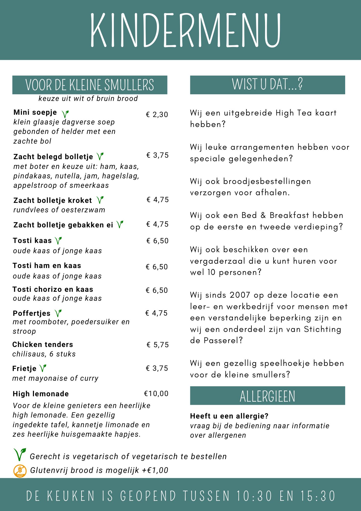 Kinderkaart herfst/winter 2025/2026